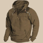 Hooded Solid Color Men's Jacket