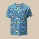 Men's 3D T-Shirt Print Short Sleeve Going Out Tops Rock Exaggerated Light Green